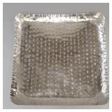 Large hammered polished aluminum mid-century