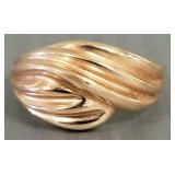 14K rose gold ring- 5.4 grams- size 8