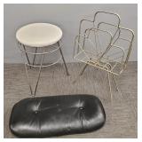 3 furniture items: Eames style chair head rest,