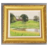 Modern impressionistic oil painting on board-