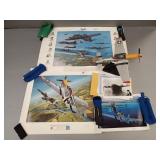 Gp WWII, etc. signed aviation items incl Urban