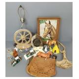 Gp Western, etc. toys incl A Davy Crockett hat,