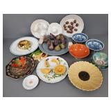 Group assorted ceramics incl tromp l'oeil,