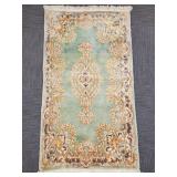 Handmade Persian Kerman rug- approx 3' x 5'
