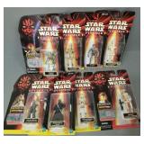 8 Star Wars Episode 1 figures with commtech chip