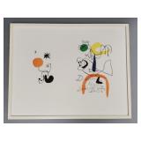 Miro litho 'Derriere le Miroir' laid on paper-