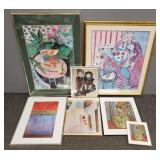 6 framed art poster/ prints incl Matisse, etc-