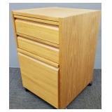 Mod 3 drawer file cabinet on wheels -