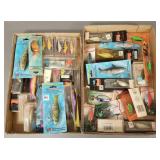 Lg gp fishing lures, Rapala etc (most unused)