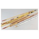 Fenwick 7 1/2' flyrod & gp asst. bamboo etc. rods