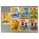 7 Corgi cartoon character vehicles: #40, 84, 82,