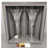 Set 2 Waterford cut crystal 'Universal Wishes'