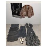 Gp ladies eveningwear incl fringed dress &
