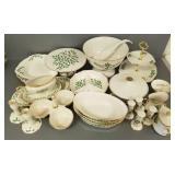 Large group Lennox Holiday gold rimmed porcelain