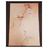 Large signed Buchfink (Marie) oil on canvas-