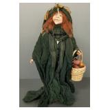 Signed Jack Austin doll/ figure- 15.5'H