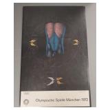 1972 German Munich Olympic games poster w/