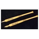 Vintage baseball bat pen & pencil: Joe Dimaggio