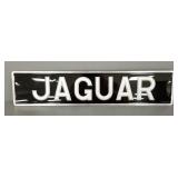CVD metal Jaguar sign- 20 1/2'H 4 1/2'W