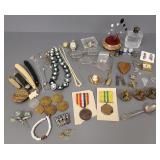 Group assorted jewelry & collectibles incl
