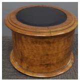 Antique birdseye hidden compartment stool/