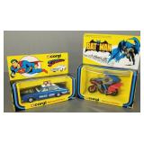 2 Corgi Superhero vehicles: #268 Batbole & #260
