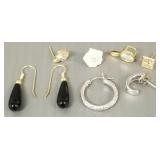 Gp 14K & 10K gold jewelry incl pr onyx dangles,