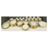 Large group Lennox Holiday gold rimmed porcelain