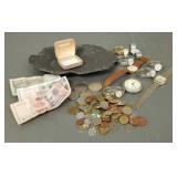 Gp coins, currency & watches incl