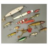 14 fishing lures/ spearing decoys- repaints, etc.