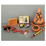 Gp vintage noise makers incl Halloween, etc.