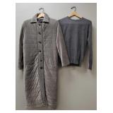 2 pcs designer clothes: Sonia Rykiel velour coat &