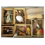 Gp spinner baits, Sunnybrook reel etc -