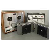 2 reel to reel tape recorders: Teac A-1500W &