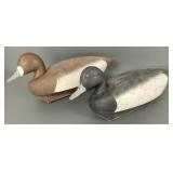 2 vintage Decoys Unlimited oversize duck decoys-
