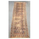 Vintage handmade Kurdish rug- approx. 4' 8' x 13'