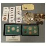 Gp of foreign coins, proof sets, etc