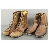 2 pair of leather boots: Roan