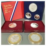 7 silver coins incl .999, 90% proofs, etc