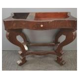 Antique Empire console table 29.5"H 33.75"W 17.5"D