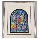 Chagall serigraph "Jerusalem Window" signed in the