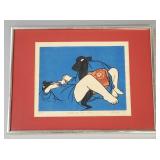 Clifton Karhu signed Japanese woodblock print-