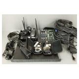 Group assorted sound equipment incl wireless