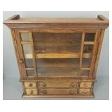 Six-drawer small spoon carved wood cabinet-