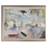 Henrietta (Diebold) signed mid-century oil