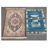 2 rugs: Karastan wool Heriz 4