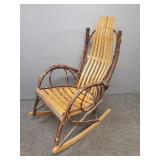 Adirondack style bentwood& twig rocking chair-