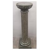 Marble column pedestal- 4 sections- 43 1/2"H,