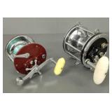 2 vintage Penn fishing reels: Senator 6/0 &