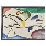 Lg Kandinsky print "Lyrisches" framed 24 1/2"x